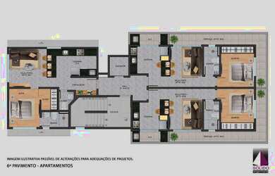 Imagem: O apartamento à venda possui 1 Dormitório, 1 Banheiro, 1 Vaga