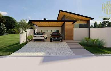 Imagem: A casa possui 3 Dormitórios, 4 Banheiros, 4 Vagas na garagem