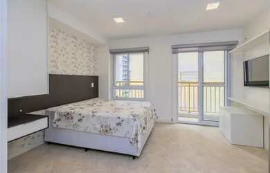 Imagem: O apartamento possui 1 Dormitório, 1 Banheiro, 26m² de Área