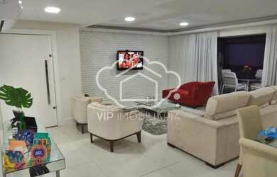 Imagem: O apartamento na cobertura possui 3 Dormitórios, 5 Banheiros