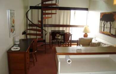 Imagem: O studio possui 1 Dormitório, 1 Banheiro, 1 Vaga na garagem