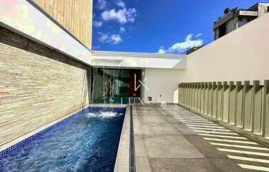 Imagem: O apartamento na cobertura possui 4 Dormitórios, 5 Banheiros