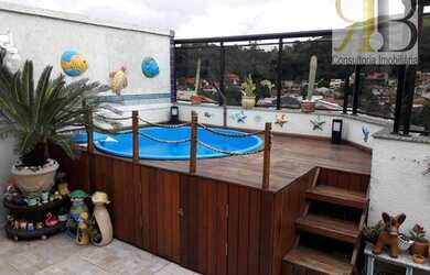 Imagem: O apartamento na cobertura possui 3 Dormitórios, 3 Banheiros