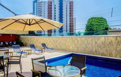 Imagem: O apartamento na cobertura possui 4 Dormitórios, 5 Banheiros