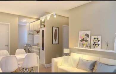 Imagem: O apartamento possui 2 Dormitórios, 1 Banheiro, 1 Vaga na garagem