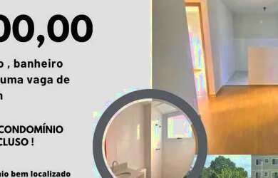 Imagem: O apartamento possui 2 Dormitórios, 1 Banheiro, 1 Vaga na garagem