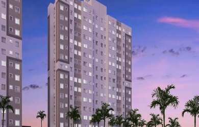 Imagem: O apartamento possui 2 Dormitórios, 1 Banheiro, 1 Vaga na garagem