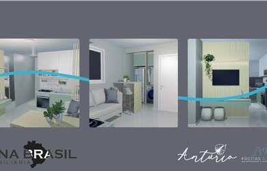 Imagem: O apartamento possui 1 Dormitório, 1 Banheiro, 29m² de Área