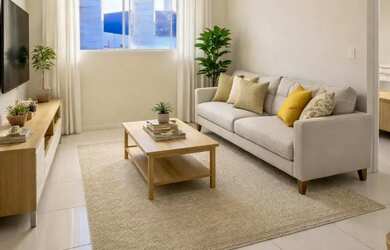 Imagem: O apartamento possui 2 Dormitórios, 1 Banheiro, 1 Vaga na garagem