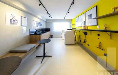 Imagem: O apartamento possui 1 Dormitório, 1 Banheiro, 28m² de Área