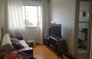 Imagem: O apartamento possui 2 Dormitórios, 1 Banheiro, 1 Vaga na garagem