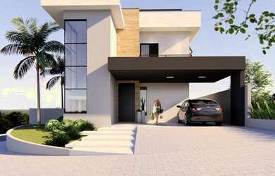 Imagem: A casa possui 3 Dormitórios, 4 Banheiros, 2 Vagas na garagem