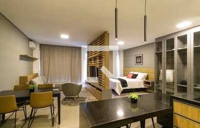 Imagem: O studio possui 1 Dormitório, 1 Banheiro, 1 Vaga na garagem