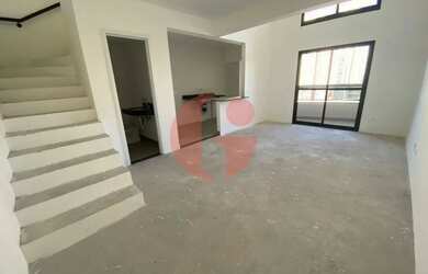 Imagem: O apartamento possui 1 Dormitório, 2 Banheiros, 1 Vaga na garagem