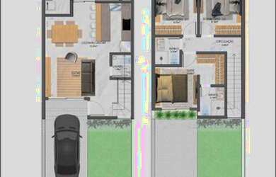 Imagem 6: Sobrado para venda com 90 metros quadrados em Sapiranga
