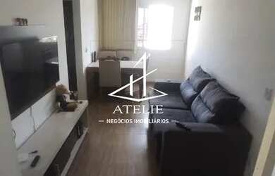 Imagem: O apartamento possui 2 Dormitórios, 1 Banheiro, 1 Vaga na garagem