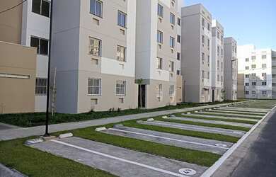 Imagem: O apartamento possui 2 Dormitórios, 1 Banheiro, 1 Vaga na garagem