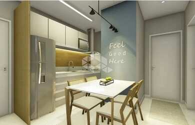 Imagem 4: Apartamento de 02 dormitório com sacada e churrasqueira na planta à...