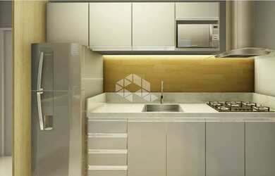 Imagem 5: Apartamento de 02 dormitório com sacada e churrasqueira na planta à...