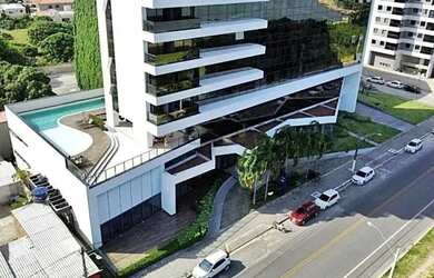 Imagem: O apartamento na cobertura possui 1 Dormitório, 2 Banheiros