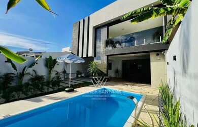 Imagem: A casa em condomínio possui 4 Dormitórios, 5 Banheiros, 2