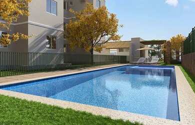 Imagem: O apartamento possui 2 Dormitórios, 1 Banheiro, 1 Vaga na garagem