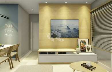 Imagem 2: Apartamento de 02 dormitório com sacada e churrasqueira na planta à...