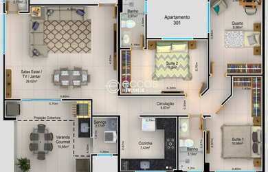 Imagem 2: APARTAMENTO RESIDENCIAL em UBERLÂNDIA - MG, NOVO MUNDO