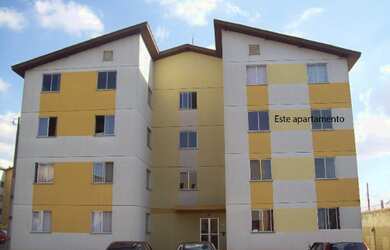 Imagem: O apartamento possui 2 Dormitórios, 1 Banheiro, 1 Vaga na garagem