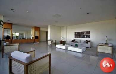 Imagem: O apartamento possui 1 Dormitório, 1 Banheiro, 1 Vaga na garagem