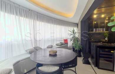 Imagem: O studio possui 1 Dormitório, 1 Banheiro, 2 Vagas na garagem