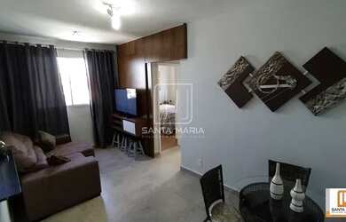 Imagem: O apartamento possui 2 Dormitórios, 1 Banheiro, 1 Vaga na garagem