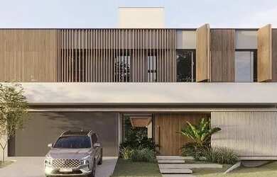 Imagem: A casa em condomínio possui 4 Dormitórios, 5 Banheiros, 2