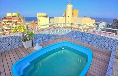 Imagem: O apartamento na cobertura possui 2 Dormitórios, 3 Banheiros