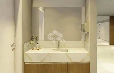 Imagem 15: Apartamento de 02 dormitório com sacada e churrasqueira na planta à...