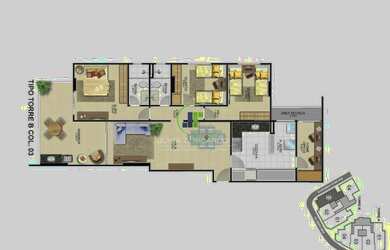 Imagem 2: Lançamento na Praia do Morro, 03 quartos 01 suíte, área de lazer completa