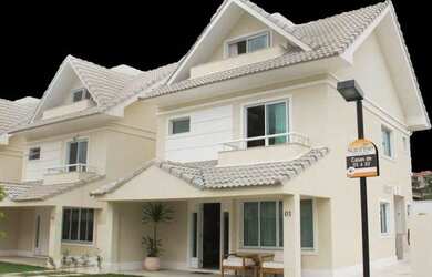 Imagem: A casa em condomínio possui 5 Dormitórios, 3 Banheiros, 2