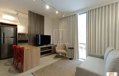 Imagem: O apartamento possui 1 Dormitório, 1 Banheiro, 1 Vaga na garagem