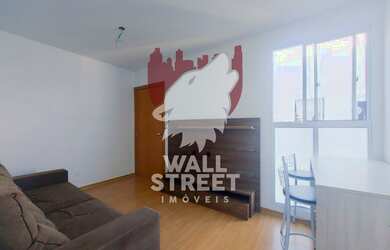 Imagem: O apartamento possui 2 Dormitórios, 1 Banheiro, 1 Vaga na garagem