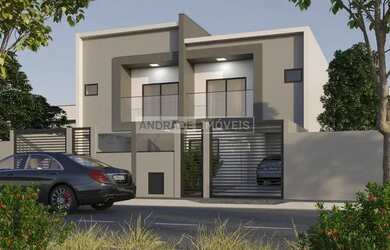 Imagem: A casa possui 3 Dormitórios, 2 Banheiros, 2 Vagas na garagem