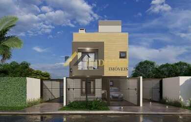 Imagem: A casa possui 3 Dormitórios, 2 Banheiros, 1 Vaga na garagem