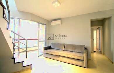 Imagem: O apartamento na cobertura possui 2 Dormitórios, 2 Banheiros