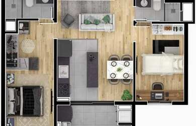 Imagem 12: APARTAMENTO com 1 dormitório à venda por R$ 300.900,00 no bairro Novo Mundo - CURITIBA / P