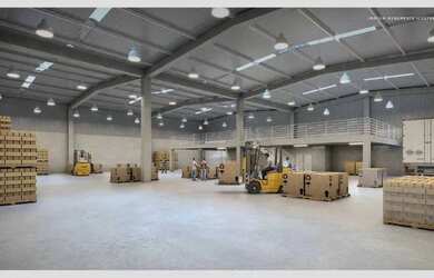 Imagem: O depósito possui 1329m² de Área e Imóvel novo e está localizado