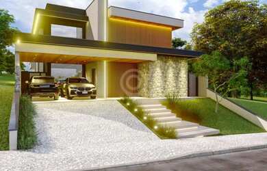 Imagem: A casa em condomínio possui 4 Dormitórios, 5 Banheiros, 4