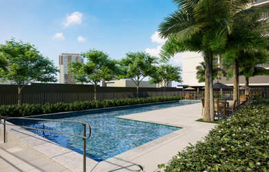 Imagem 2: Astra Butantã - Kallas. Piscina, Área de serviço, 58m² de Áreae1...