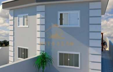 Imagem: A casa possui 2 Dormitórios, 1 Banheiro, 2 Vagas na garagem