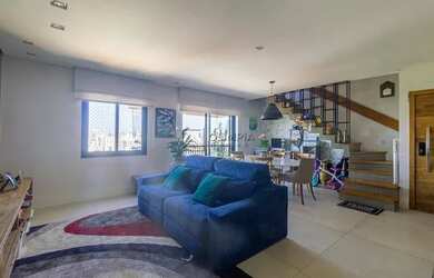 Imagem: O apartamento na cobertura possui 3 Dormitórios, 3 Banheiros