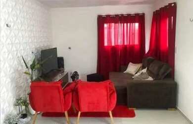 Imagem: A casa e possui 2 Dormitórios, 1 Banheiro, 55-0m² de Área