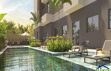 Imagem: O apartamento possui 2 Dormitórios, 1 Banheiro, 1 Vaga na garagem